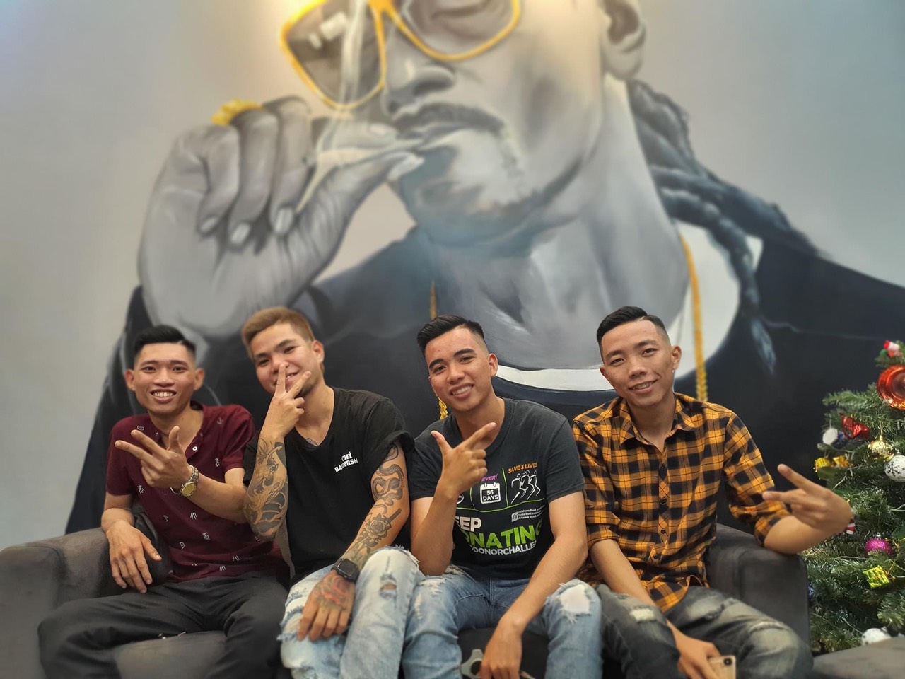 check in barber shop đẹp 