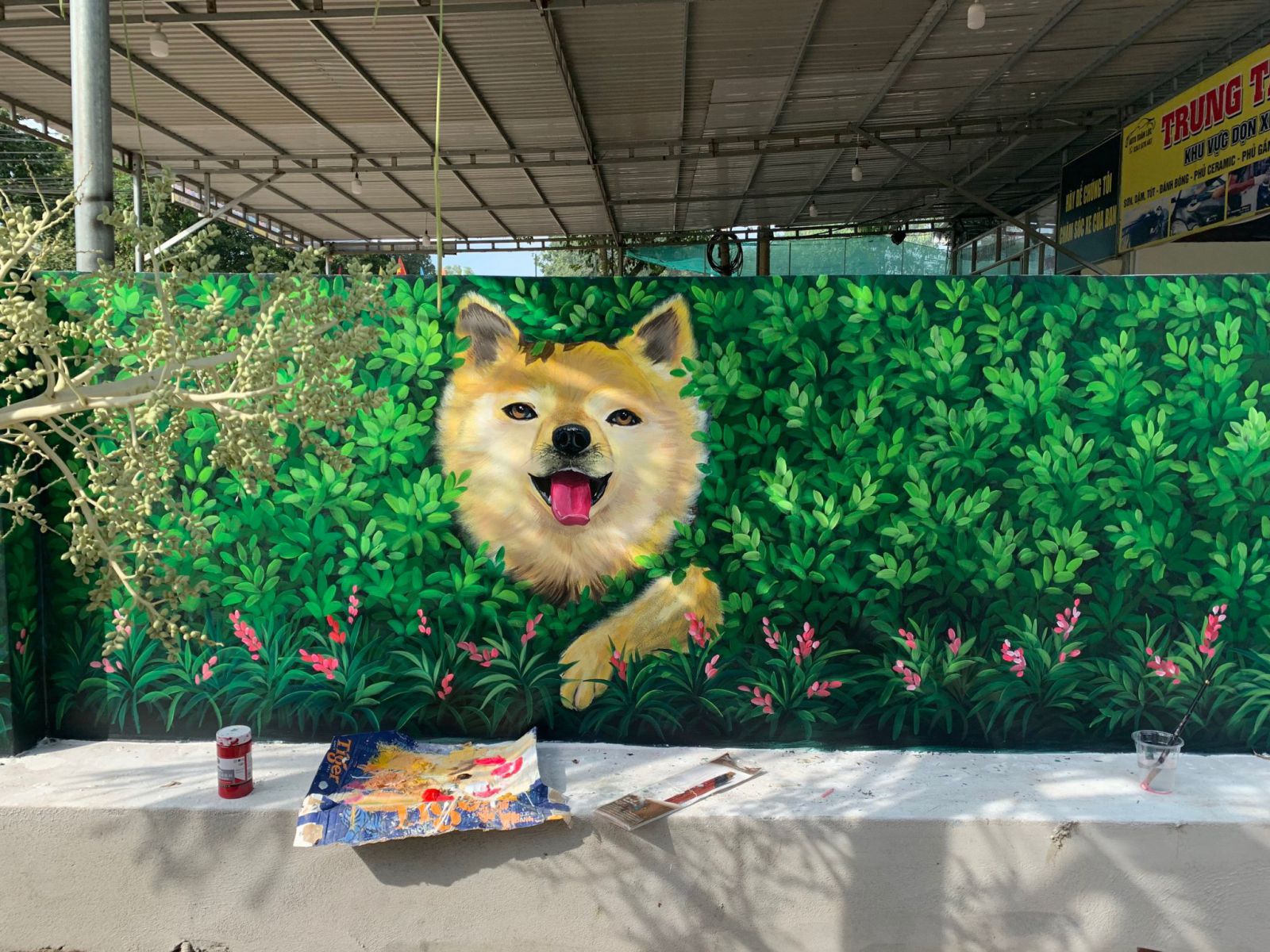 vẽ tranh tường 3d đẹp 