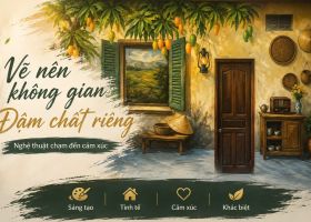 Vẽ tranh tường Tân Phú TP.HCM – Trang trí nhà phố, quán ăn, trường học và không gian gia đình
