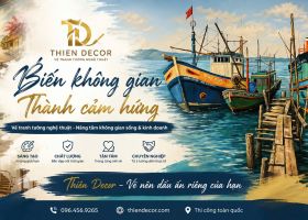 Vẽ tranh tường Nhà Bè TP.HCM – Trang trí biệt thự, nhà phố, nhà hàng và không gian ven sông