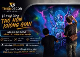 MANG SẮC MÀU ĐỒNG QUÊ VÀO KHÔNG GIAN VỚI TRANH TƯỜNG ĐỒNG THÁP