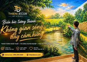 VẼ TRANH TƯỜNG SA ĐÉC – ĐƯA SẮC HOA VÀ THIÊN NHIÊN VÀO KHÔNG GIAN