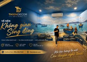 VẼ TRANH TƯỜNG BẾN TRE – TẠO DẤU ẤN RIÊNG CHO QUÁN CÀ PHÊ, NHÀ HÀNG VÀ NHÀ Ở