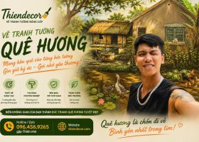 VẼ TRANH TƯỜNG XUYÊN MỘC – ĐƯA THIÊN NHIÊN VÀO KHÔNG GIAN SỐNG