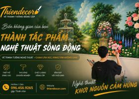 VẼ TRANH TƯỜNG NHÀ Ở, BIỆT THỰ, NHÀ VƯỜN – CÁ NHÂN HÓA KHÔNG GIAN SỐNG