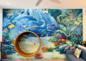 DỊCH VỤ VẼ TRANH TƯỜNG ĐÁY ĐẠI DƯƠNG – BIẾN KHÔNG GIAN CỦA BẠN THÀNH THẾ GIỚI DƯỚI BIỂN SÂU