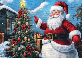 Trang Trí Noel 2025: Biến Không Gian Của Bạn Thành Một Kỳ Quan Giáng Sinh Với Tranh Tường Sáng Tạo