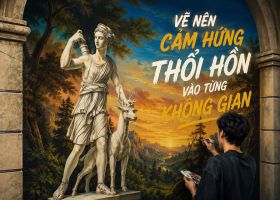 Tranh Tường Cá Koi – Biểu Tượng Của May Mắn, Tài Lộc Và Thành Côn