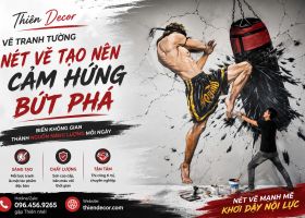 Xu Hướng Vẽ Tranh Tường Muay Thai – Không Gian Mạnh Mẽ Truyền Cảm Hứng Luyện Tập