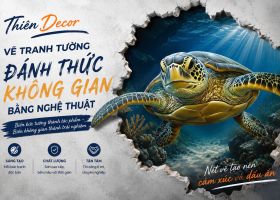 Xu Hướng Vẽ Tranh Tường Đáy Đại Dương – Biến Không Gian Thành Thế Giới Biển Sâu Đầy Sắc Màu