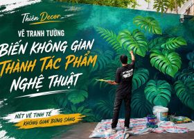 Xu Hướng Vẽ Tranh Tường Tropical – Đưa Thiên Nhiên Nhiệt Đới Vào Không Gian Sống  Trong những năm gầ