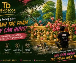 VẼ TRANH TƯỜNG 3D – GIẢI PHÁP TẠO CHIỀU SÂU VÀ ĐIỂM NHẤN CHO KHÔNG GIAN