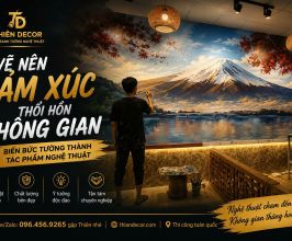 VẼ TRANH TƯỜNG CẦU THANG, HÀNH LANG VÀ KHU VỰC CHUYỂN TIẾP TRONG NHÀ
