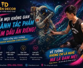 VẼ TRANH TƯỜNG PHÒNG LÀM VIỆC, KHU SÁNG TẠO
