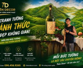 VẼ TRANH TƯỜNG NHÀ HÀNG, QUÁN ĂN 3D – TẠO CHIỀU SÂU VÀ ĐIỂM CHECK-IN ẤN TƯỢNG