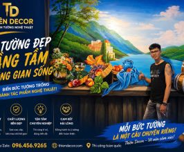 VẼ TRANH TƯỜNG NHÀ HÀNG THEO THƯƠNG HIỆU – BIẾN KHÔNG GIAN THÀNH DẤU ẤN RIÊNG