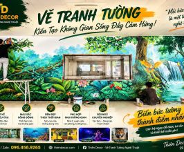 VẼ TRANH TƯỜNG QUÁN ĂN GIA ĐÌNH 