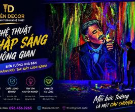 VẼ TRANH TƯỜNG PHÁT SÁNG CHO SHOWROOM, CỬA HÀNG – TẠO ĐIỂM NHẤN THƯƠNG HIỆU VỀ ĐÊM