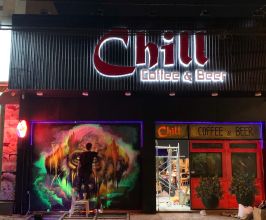 Vẽ Tranh Tường Phát Sáng Mặt Tiền Quán Beer – Nổi Bật Ban Đêm, Thu Hút Khách Hàng