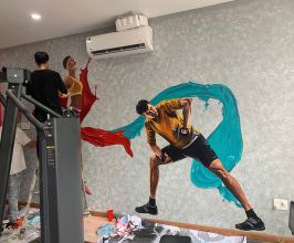 Vẽ Tranh Tường Nhân Vật Phòng Gym – Trang Trí Không Gian Thể Hình Mạnh Mẽ, Đầy Cảm Hứng