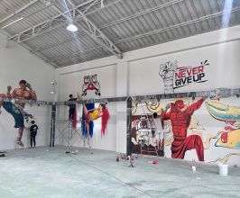Vẽ Tranh Tường 3D CLB Muay Thai – Thiết Kế Không Gian Võ Thuật Mạnh Mẽ, Đẳng Cấp Và Truyền Cảm Hứng