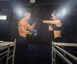 Vẽ Tranh Tường Chân Dung Chủ Phòng Gym – Tạo Dấu Ấn Thương Hiệu Cho Không Gian Fitness Chuyên Nghiệp