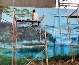 Vẽ Tranh Tường Phong Cách Đà Lạt Cho Không Gian Quán Ăn – Mang Hơi Thở Cao Nguyên Vào Ẩm Thực