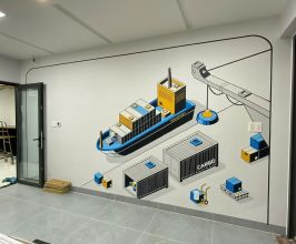 Vẽ Tranh Tường Văn Phòng – Giải Pháp Trang Trí Không Gian Làm Việc Hiện Đại, Chuyên Nghiệp