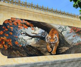 VẼ TRANH TƯỜNG SƠN THỦY HỔ HẠ SƠN CHO NHÀ Ở – VẺ ĐẸP HÙNG VĨ, SANG TRỌNG VÀ ĐẬM CHẤT Á ĐÔNG