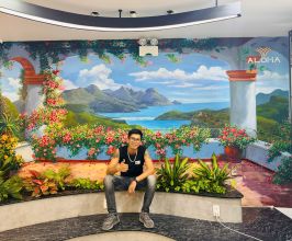 Vẽ tranh tường 3D phong cảnh biển – Giải pháp trang trí không gian độc đáo