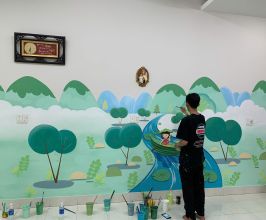 Vẽ Tranh Tường Mầm Non Hiện Đại – Không Gian Học Tập Sinh Động Và Sáng Tạo