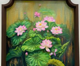 Vẽ Tranh Hoa Sen Cho Tiệm Spa – Mang Vẻ Đẹp Thanh Tịnh Vào Không Gian Thư Giãn