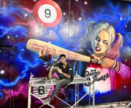 Harley Quinn Xuất Hiện Trên Tường Quán Bida – Cá Tính, Nổi Bật Và Khác Biệt