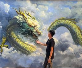 Vẽ Tranh Tường Linh Vật Con Rồng – Nghệ Thuật Tạo Điểm Nhấn Không Gian
