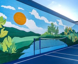 Dịch Vụ Vẽ Tranh Tường Sân Pickleball – Tạo Điểm Nhấn Nghệ Thuật Cho Sân Thể Thao Của Bạn!
