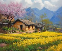 Dịch Vụ Vẽ Tranh Tường Phong Cảnh Quê Hương Tây Bắc – Nơi Gửi Gắm Ký Ức Và Cảm Xúc