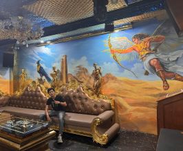  TRANH TƯỜNG PHÁT SÁNG PHÒNG KARAOKE PHONG CÁCH AI CẬP CỔ ĐẠI