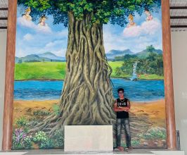 Vẽ Cây Bồ Đề Không Gian Chánh Điện Chùa | Thiendecor