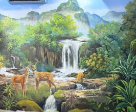 Vẽ Tranh Tường Phong Cảnh Phòng Khách Tại TP Hồ Chí Minh | Thiendecor