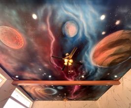 Vẽ Trần Galaxy – Biến Trần Nhà Thành Bầu Trời Sao Ấn Tượng
