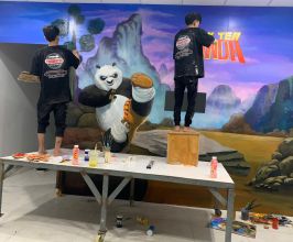 Vẽ Tranh Tường Kung Fu Panda – Trang Trí Không Gian Sinh Động, Độc Đáo