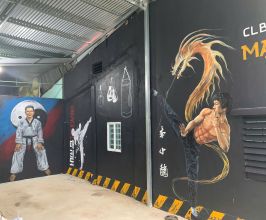 Vẽ tranh tường 3D Taekwondo – Nâng tầm không gian võ đường